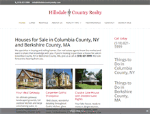 Tablet Screenshot of hillsdalecountryrealty.com